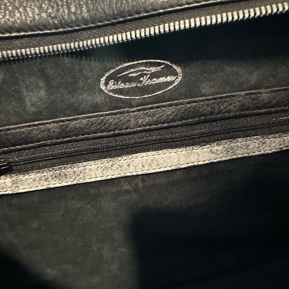 Eileen Kramer Leather And Python Handbag Purse, N… - image 6